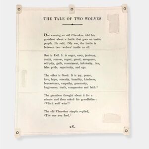 Two Wolves Wall Tarp